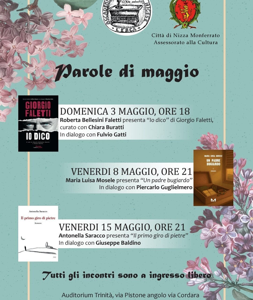 Rassegna letteraria "Parole di maggio" - Nizza Monferrato