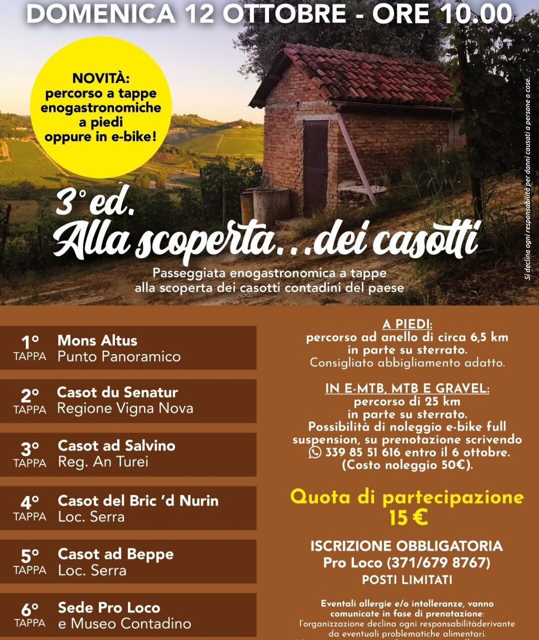 "Alla scoperta..dei casotti" - Montaldo Scarampi