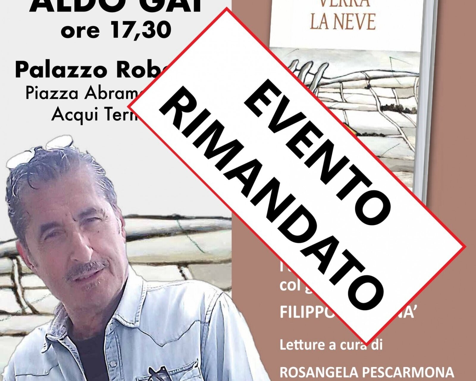 PRESENTAZIONE DEL LIBRO "VERRA' LA NEVE" / EVENTO RINVIATO