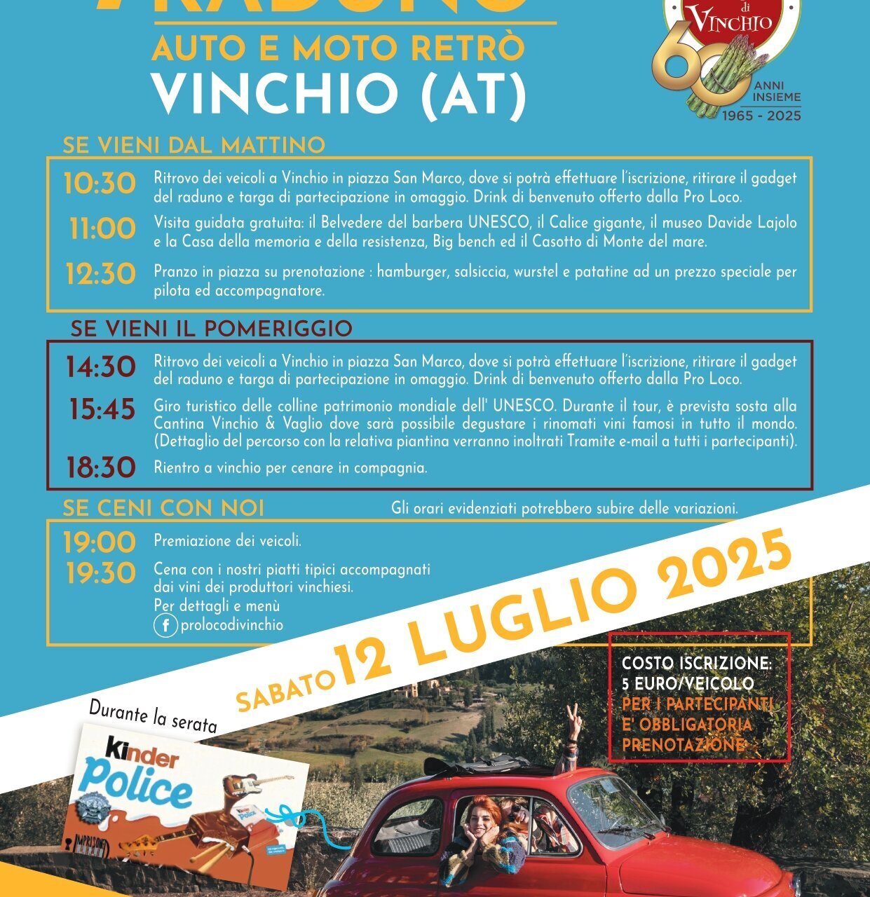 Raduno Auto & Moto retrò e Auto sportive - Vinchio