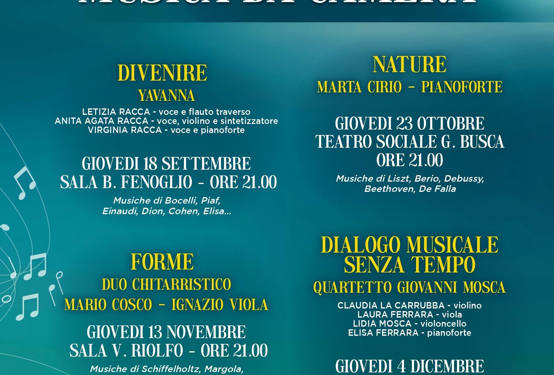 48° Stagione Musica da camera - Alba