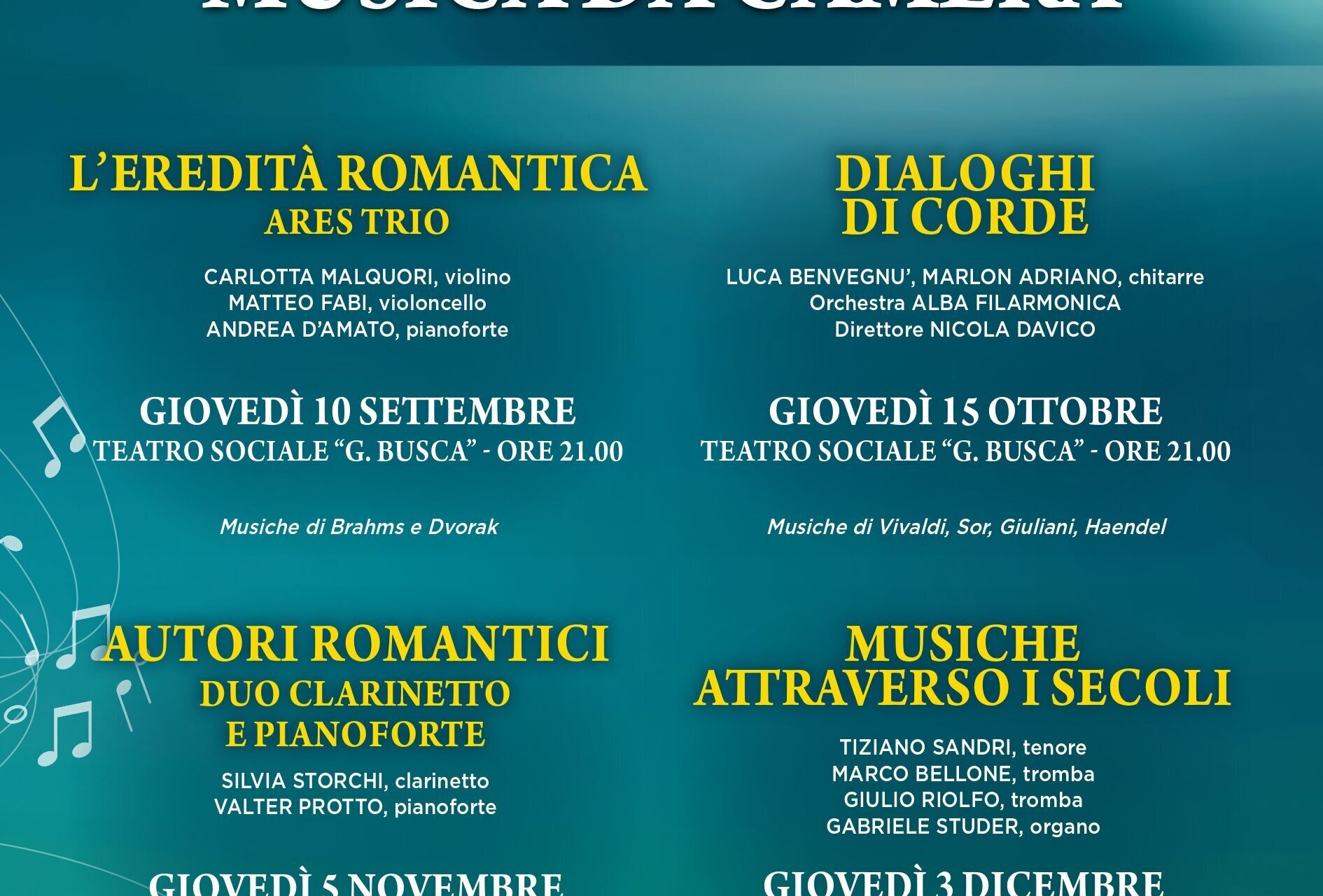 49° Stagione Musica da camera - Alba