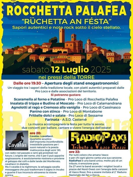 "Ruchetta an festa" - Rocchetta Palafea