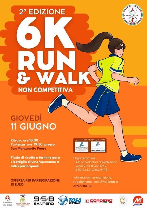 6K Run & Walk - fraz. San Marzanotto - Asti