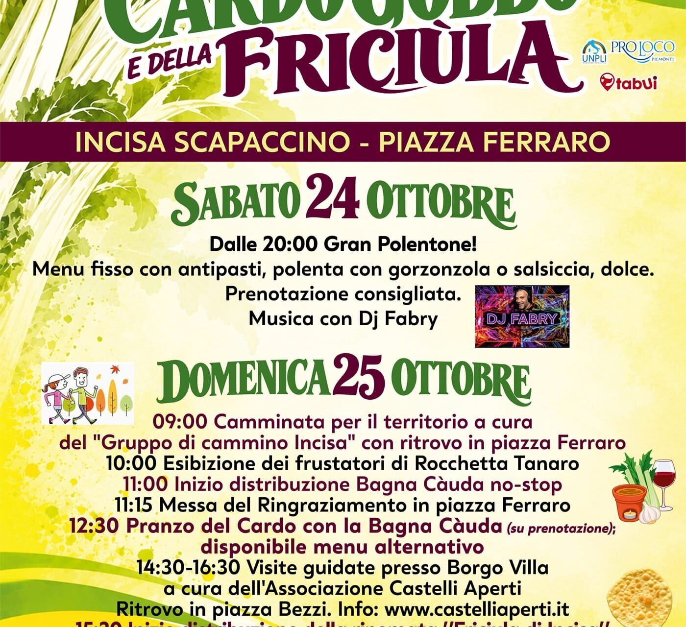 Sagra del Cardo Gobbo e della Friciula - Incisa Scapaccino