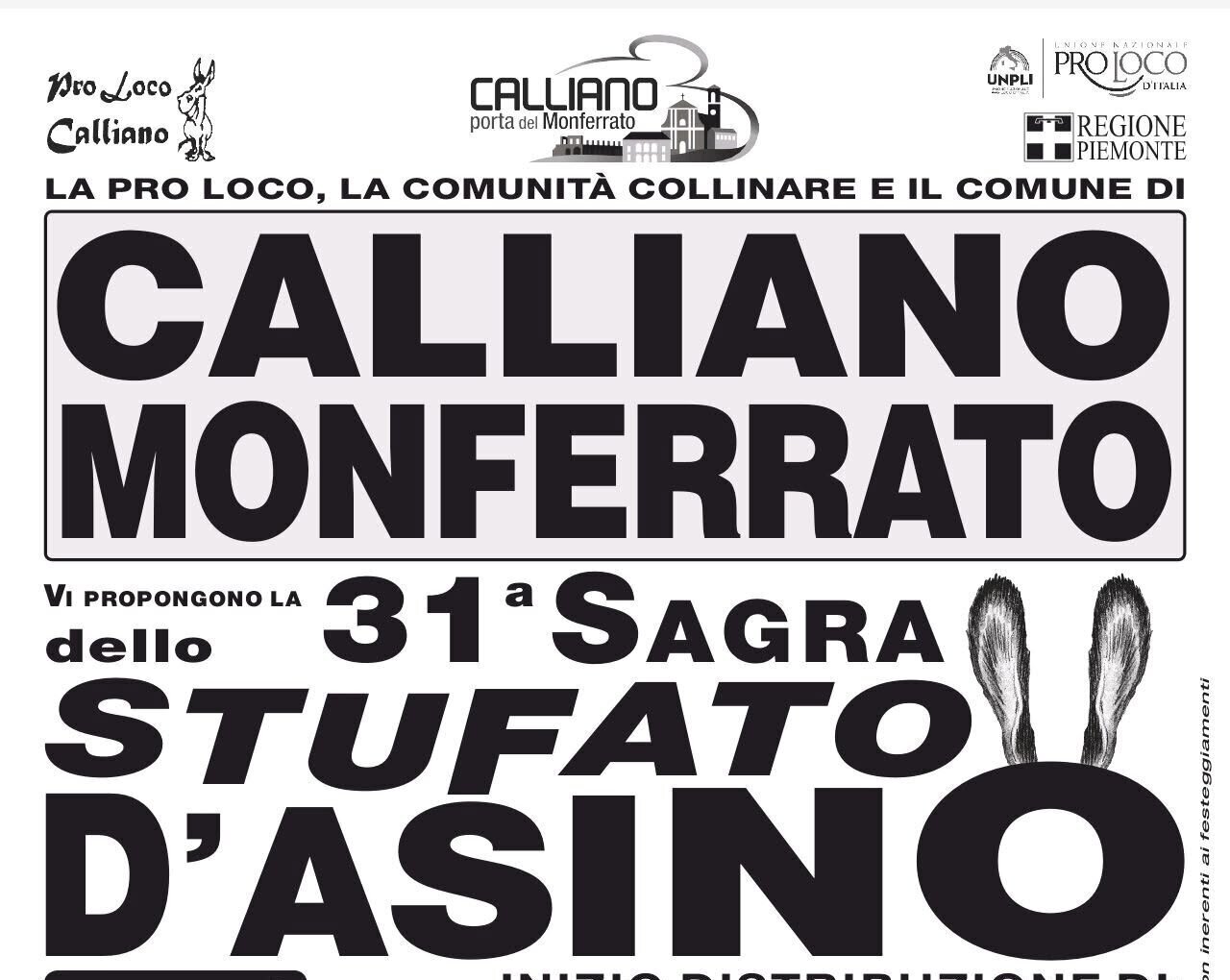 Sagra dello Stufato d'asino - Calliano Monferrato (AT)