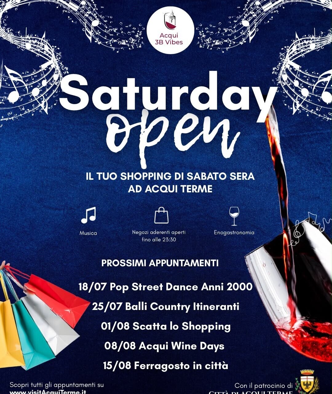 Saturday Open Il Tuo Shopping Di Sabato Sera Ad Acqui Terme C68b8fd8c22b9f71aac4c5c6ab38b7fb