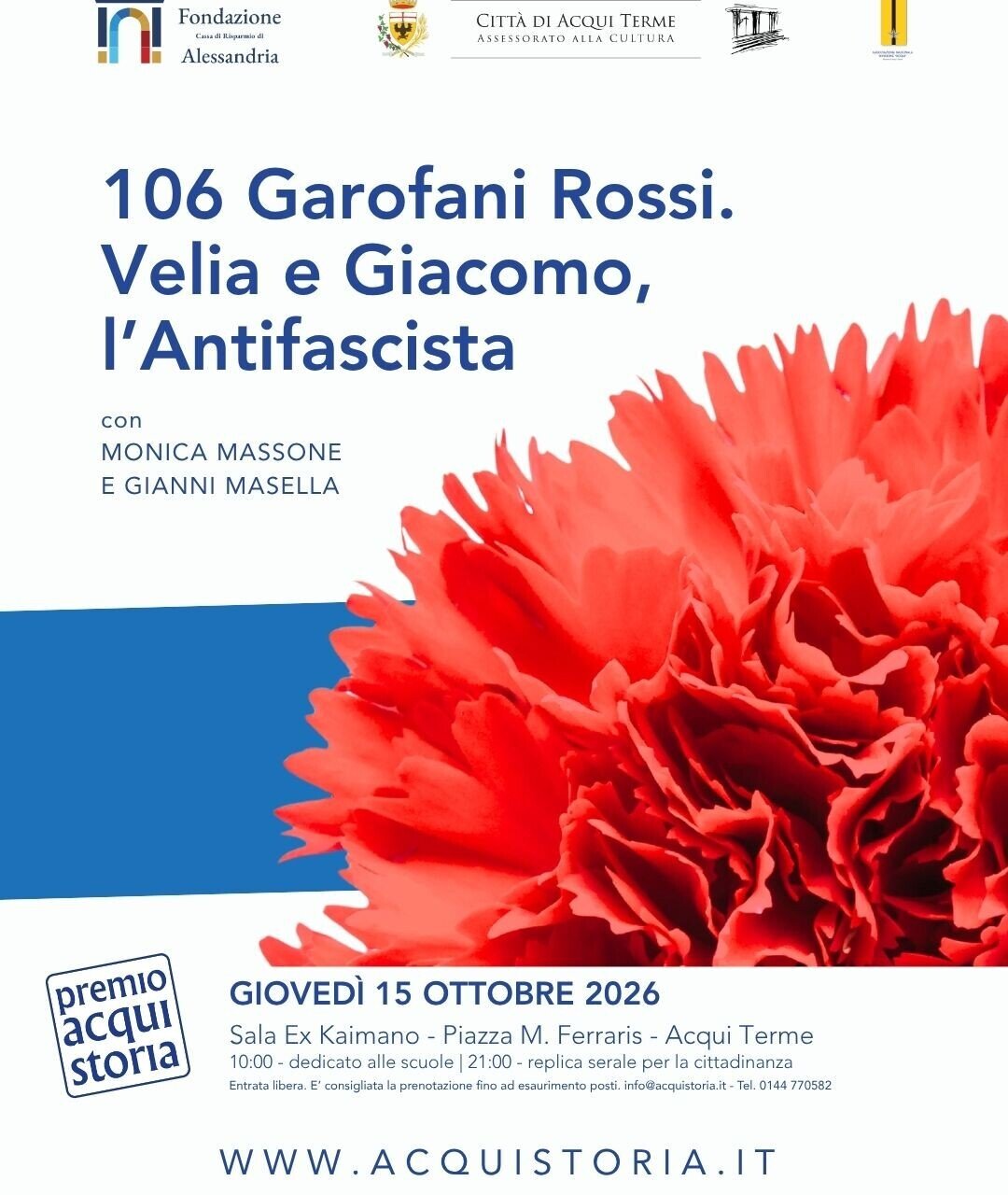 Spettacolo Teatrale 106 Garofani Rossi Velia E Giacomo L Antifascista Ddd95bd758c0cb009b2bab9012bd4500