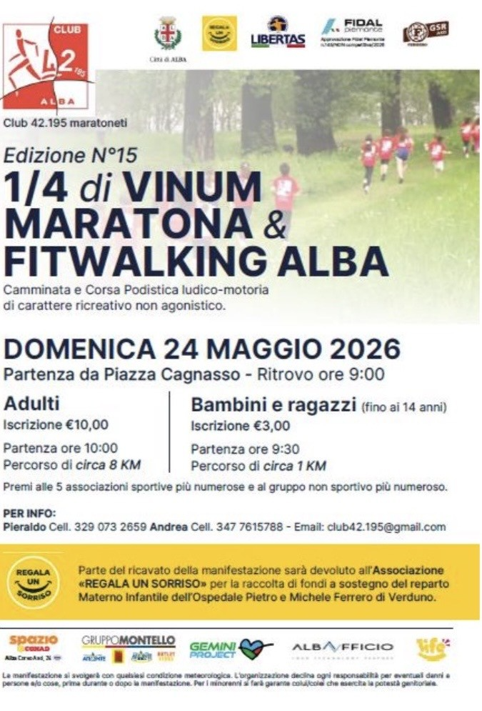 1/4 di Vinum Maratona & FitWalking - Alba