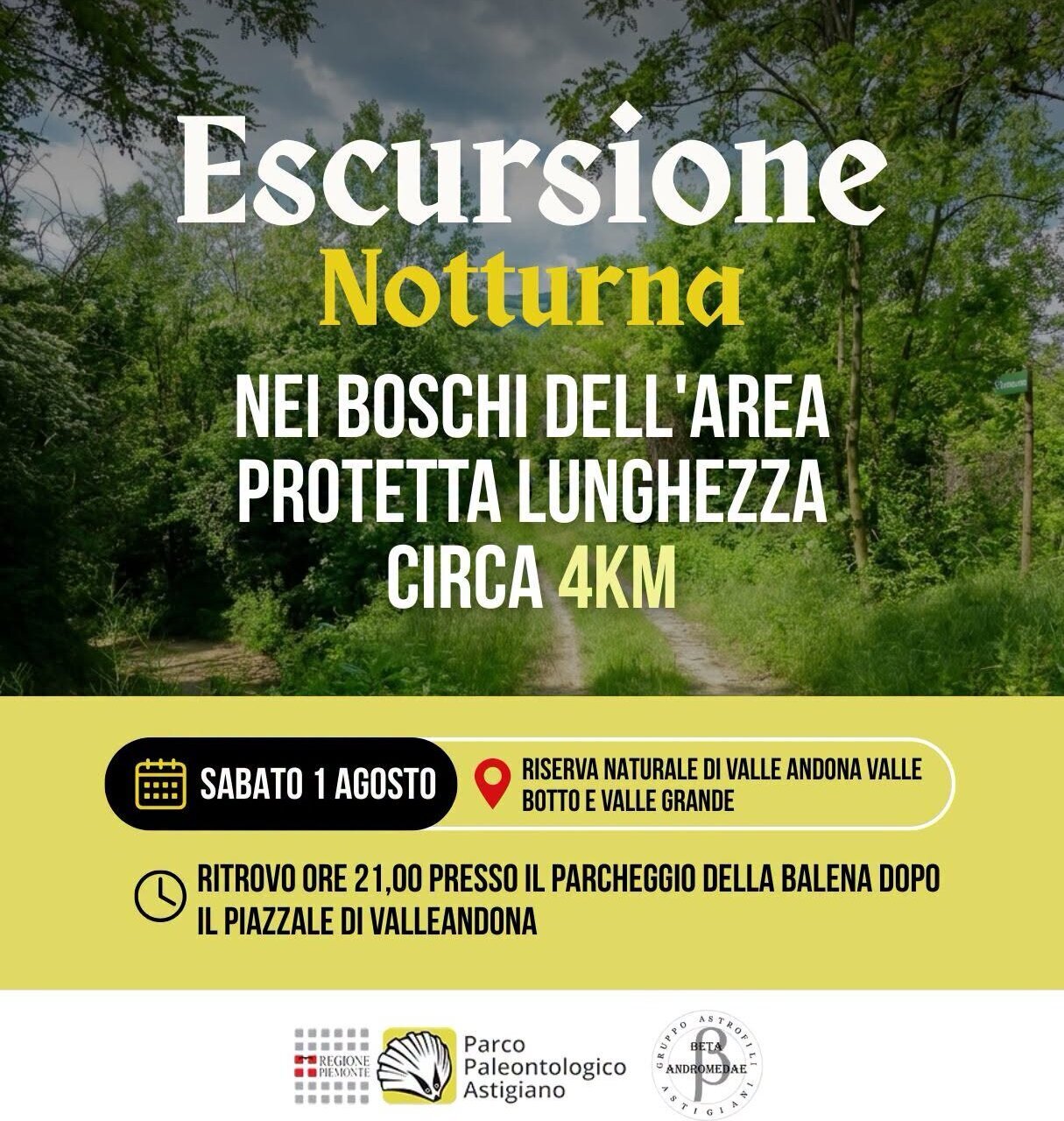 Escursione notturna - Valleandona - Asti