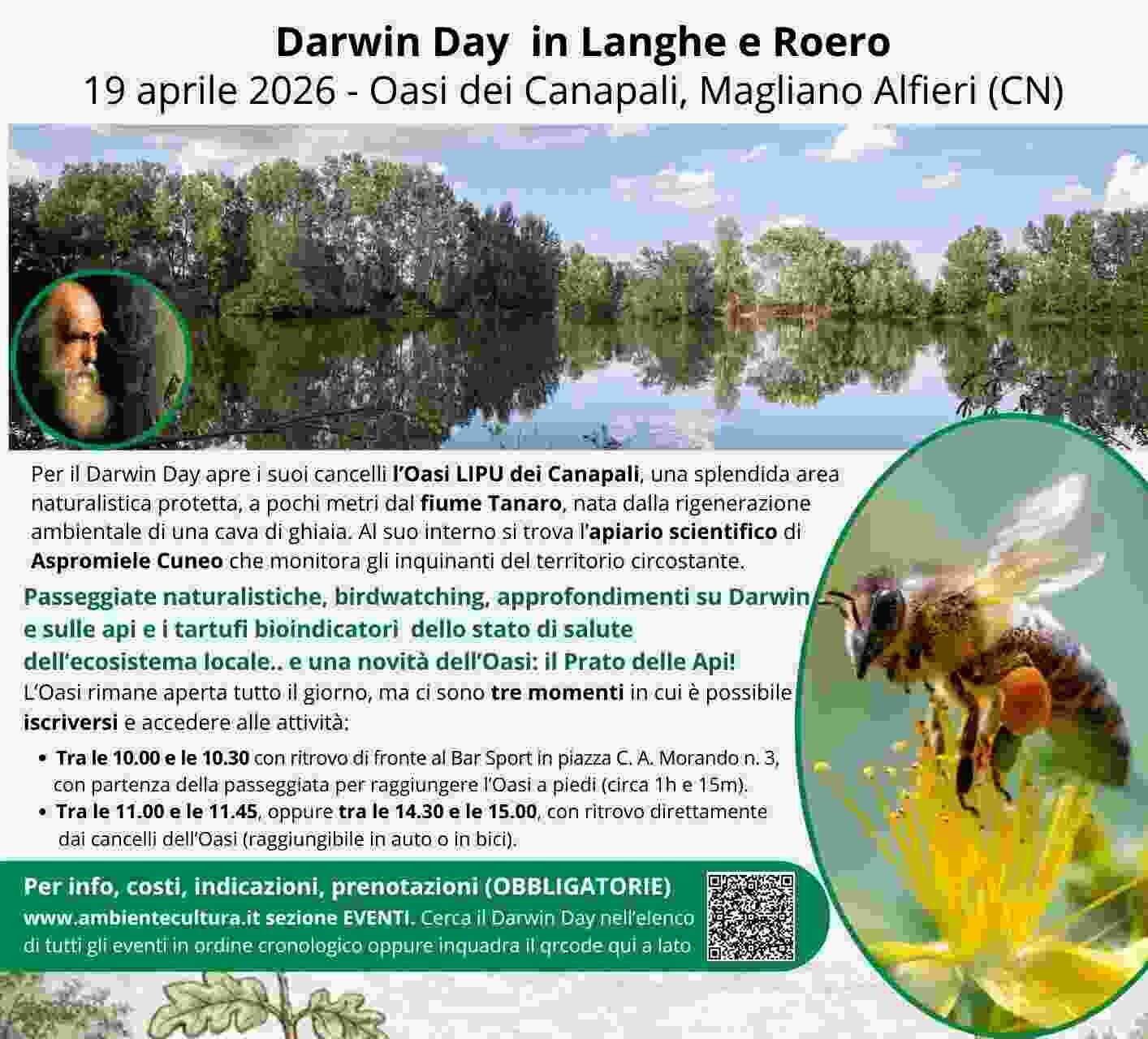 Darwin Day 2026. Api e Tartufi. Sentinelle dell’ambiente - Magliano Alfieri 