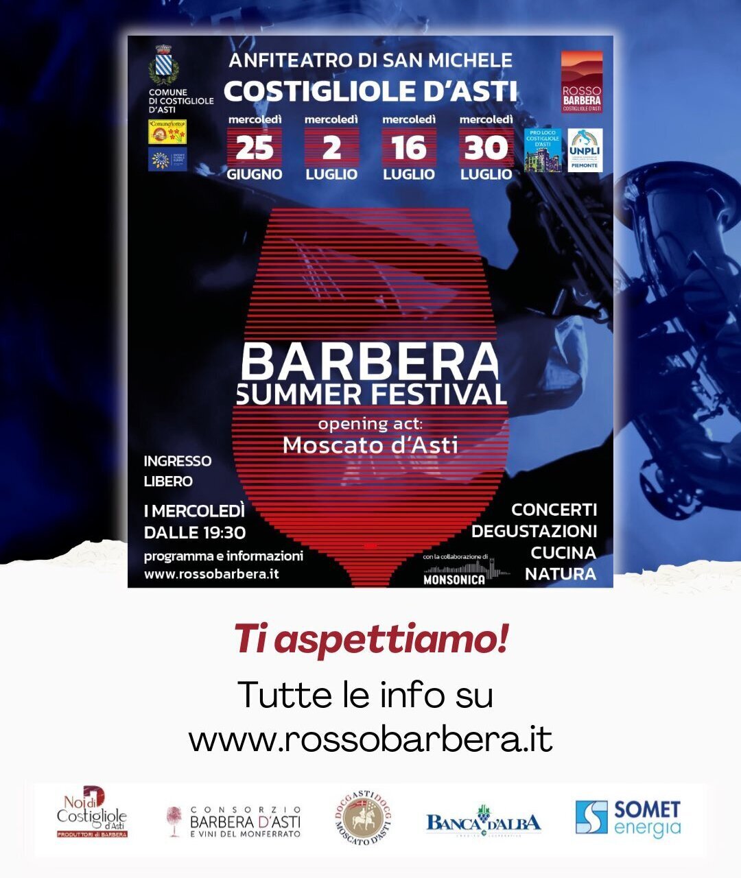 Barbera Summer Festival - Costigliole d' Asti